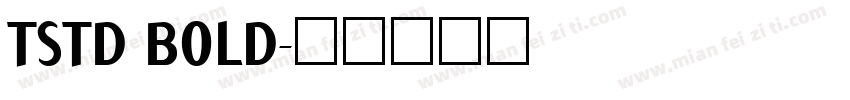 TSTD BOLD字体转换